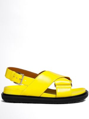 Marni Fussbett slingback sandals - Yellow