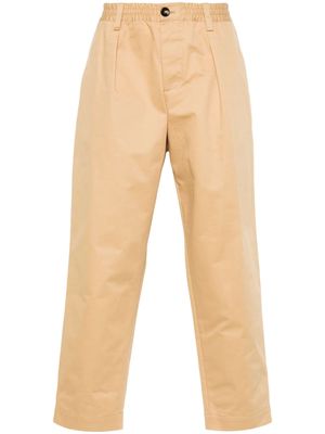 Marni gabardine tapered trousers - Neutrals