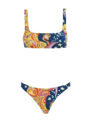 Marni graphic-print bikini - Blue