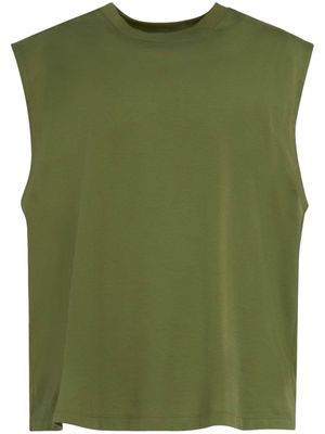 Marni graphic-print cotton tank top - Green