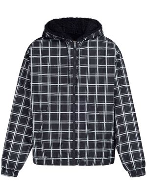 Marni grid-pattern padded jacket - Black