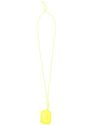 Marni Gummy logo-print AirPods case - Yellow