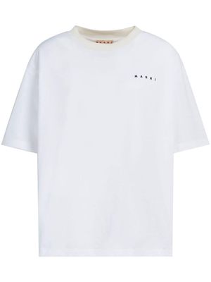 Marni hearts-print half-length sleeves T-shirt - White