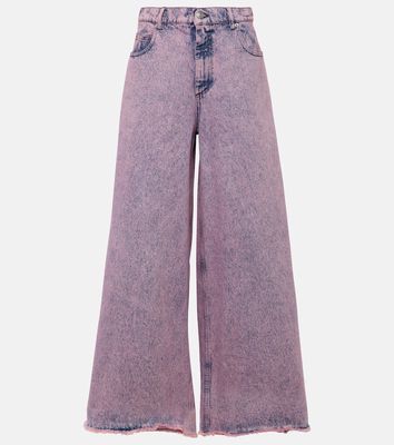 Marni High-rise wide-leg jeans