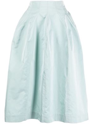 Marni high-waist pleated midi skirt - Blue