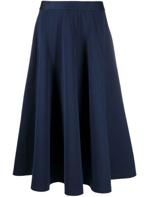 Marni high-waisted A-line skirt - Blue