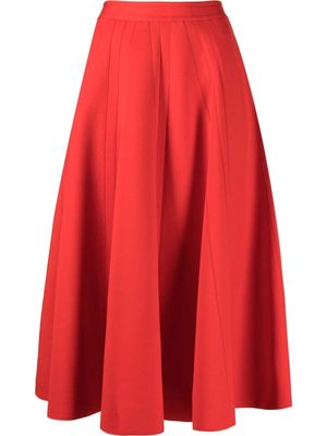 Marni high-waisted A-line skirt - Red