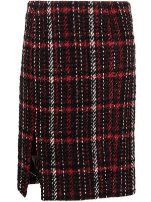 Marni high-waisted knitted skirt - Red