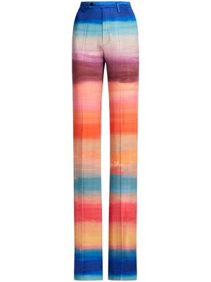 Marni high-waisted straight-leg trousers - Multicolour