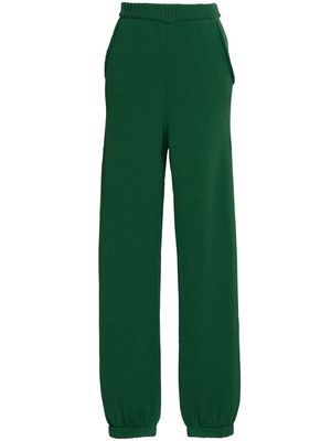 Marni intarsia knit virgin wool trousers - Green
