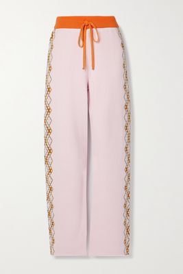 Marni - Jacquard-knit Track Pants - Pink
