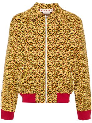 Marni jacquard-pattern sport jacket - Yellow