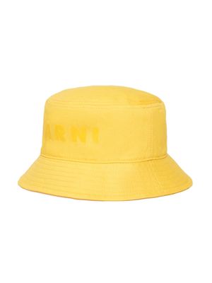 Marni Kids branded fisherman hat - Yellow