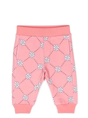Marni Kids floral-print track pants - Pink