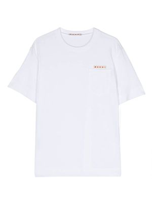 Marni Kids logo-appliqué cotton T-shirt - White