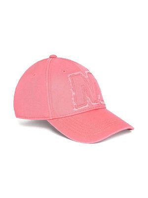 Marni Kids logo-patch cotton cap - Pink