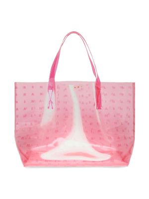 Marni Kids logo-print shoulder bag - Pink