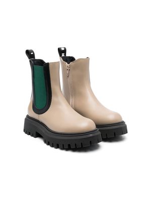 Marni Kids lug-sole 50mm Chelsea boots - Neutrals