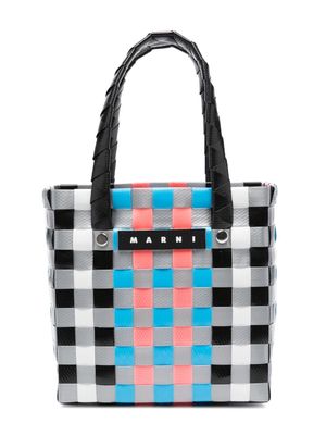 Marni Kids micro Basket woven bag - Pink