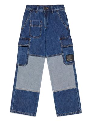 Marni Kids mid-rise straight jeans - Blue