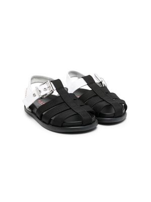 Marni Kids open-toe leather sandals - Black