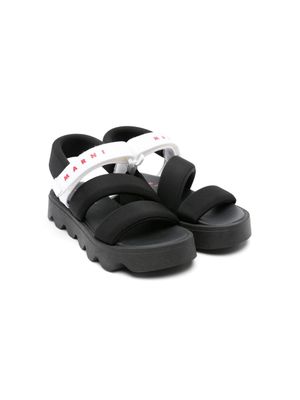 Marni Kids padded touch-strap sandals - Black