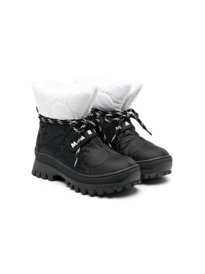 Marni Kids padded touch-strap snow boots - Black