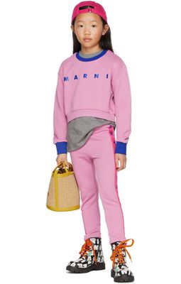 Marni Kids Pink Logo Sweatshirt
