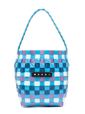 Marni Kids Pod interwoven bucket bag - Blue