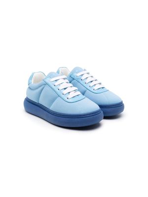 Marni Kids two-tone piqué sneakers - Blue