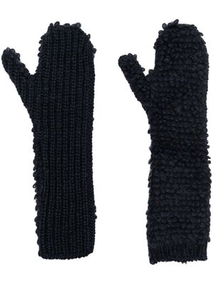 Marni knitted slip-on gloves - Blue