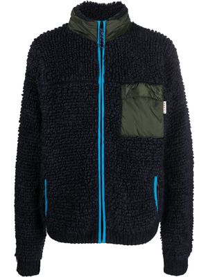 Marni knitted zip-up cardigan - Blue