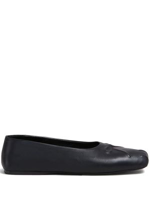 Marni leather ballerina shoes - Black