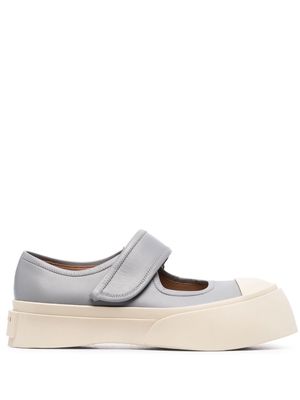 Marni leather Mary Jane sneakers - Grey