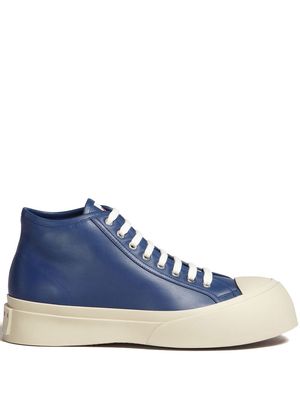 Marni leather mid-top sneakers - Blue