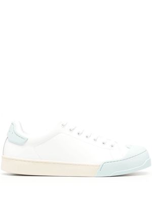 Marni logo-debossed leather sneakers - Neutrals