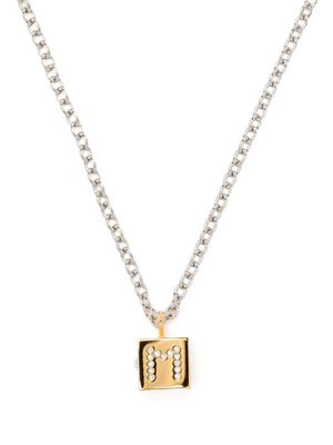 Marni logo-pendant chain necklace - Gold