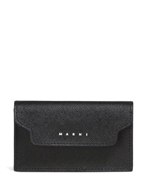 Marni logo-print coin wallet - Black