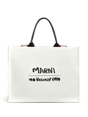 Marni logo-print shoulder bag - ZO574