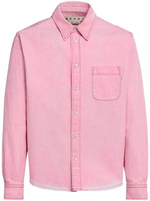 Marni long-sleeve button-fastening shirt - Pink