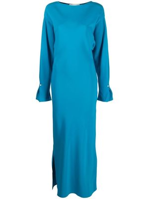 Marni long-sleeve maxi dress - Blue
