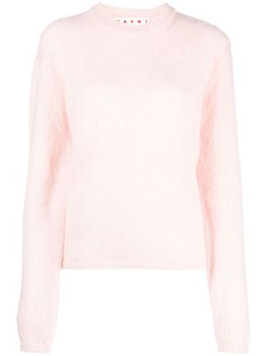 Marni long-sleeved mohair blend jumper - Pink