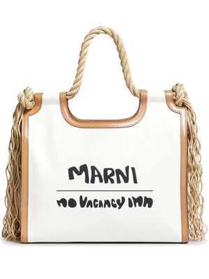 Marni Marcel North-South tote bag - White