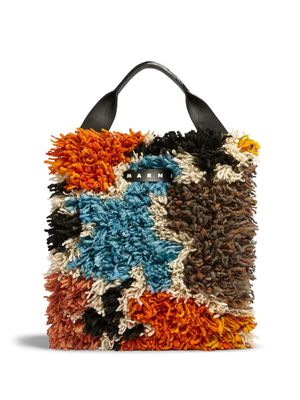 Marni Market Borsa wool tote bag - Multicolour