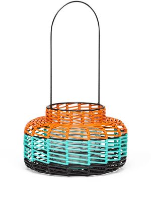 Marni Market colour-block circular basket - Multicolour