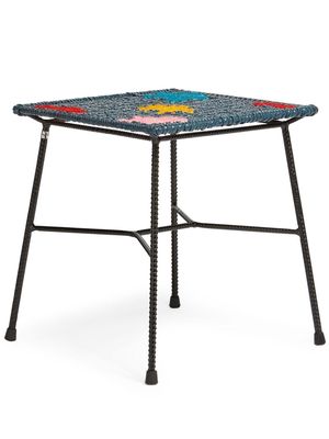 Marni Market colour-block square stool-table - JQN99