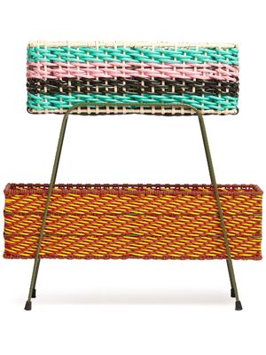 Marni Market colour-block woven fruit basket - Multicolour