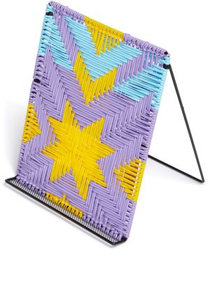 Marni Market geometric woven iPad stand - Purple
