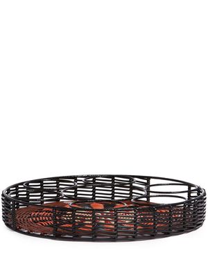 Marni Market woven cable drinks tray - Red