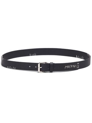 Marni Marni Mending leather belt - Black